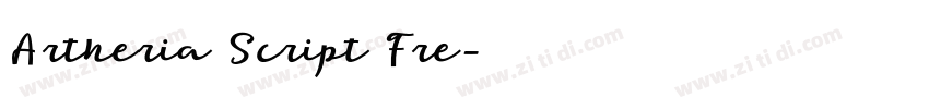 Artheria Script Fre字体转换
